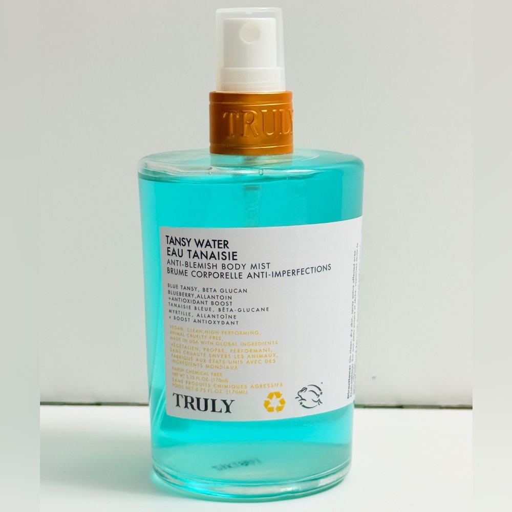 TRULY Tansy Water Anti-Blemish Body Mist - New!